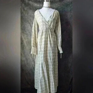 Cottagecore Maxi PDR Italy Wrap Dress
